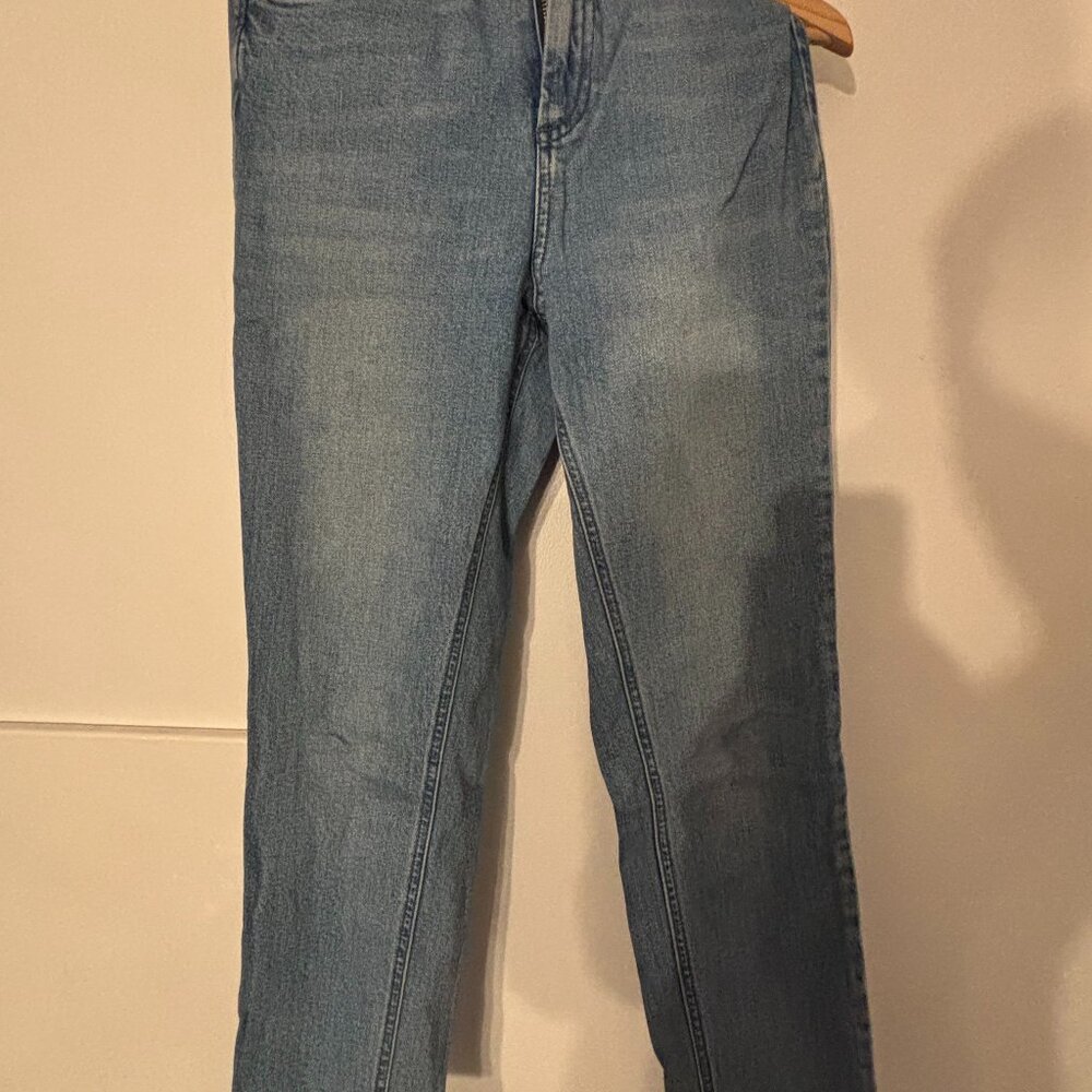 ASOS Slim Straight Jeans 28 Light Wash Y2K Retrocore